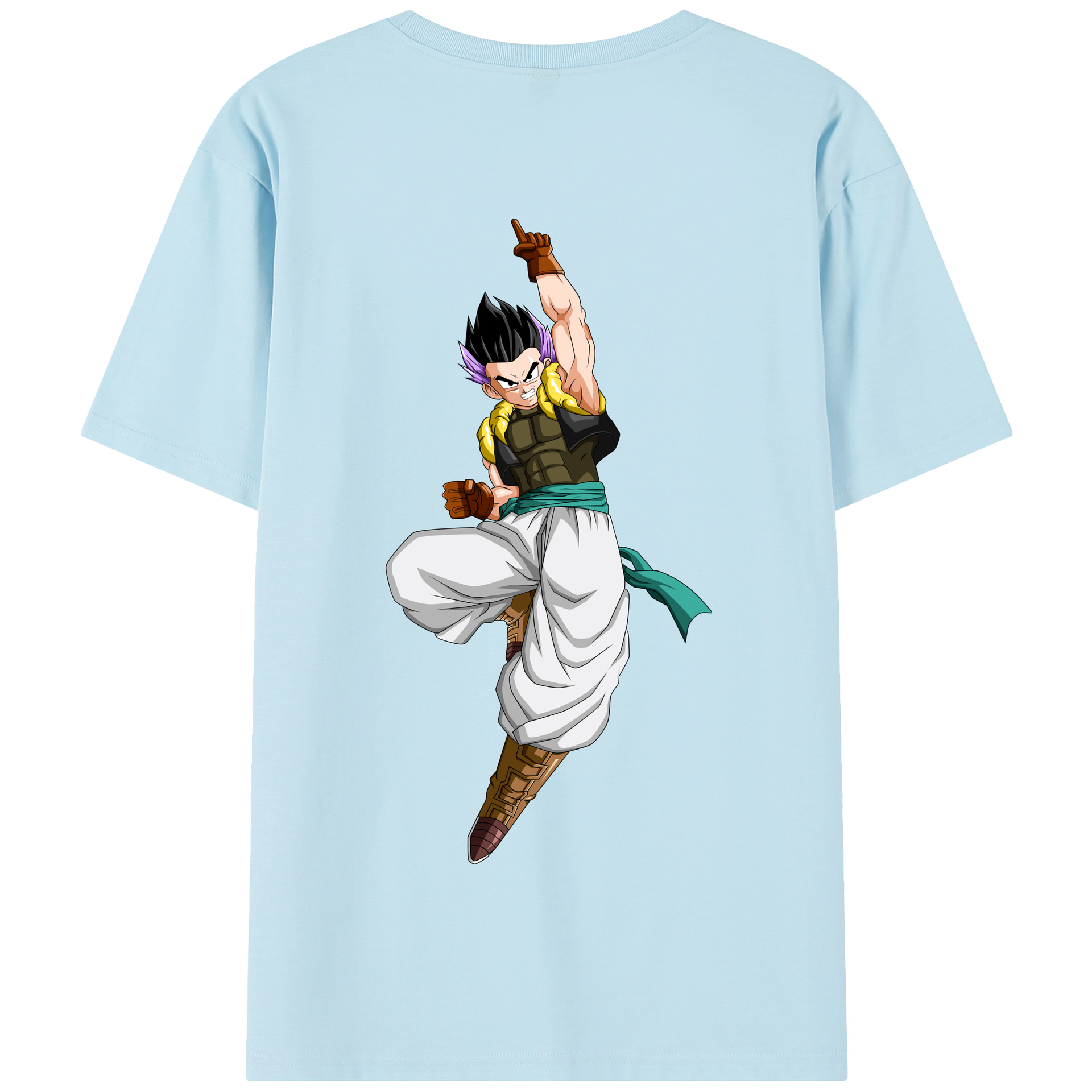 （画像用） ドラゴンボール 孫 悟飯（そんごはん）DRAGON BALL Son Gohan 綿100％半袖Tシャツ（背面プリント）